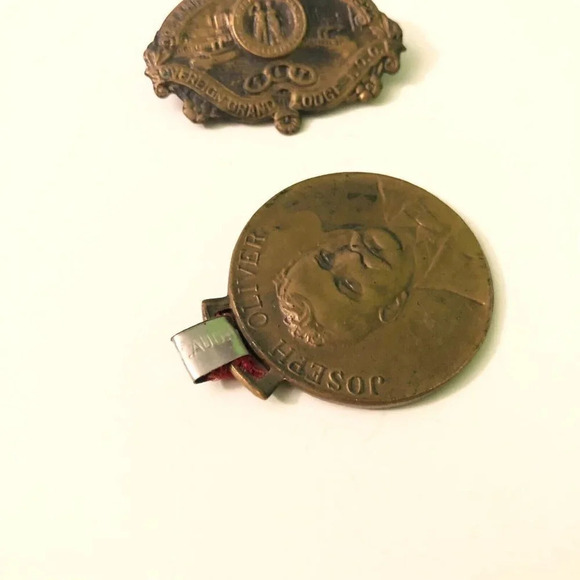 Vintage 1922 98th Annual Session Odd Fellows Medal Joseph  Oliver - Picture 7 of 8